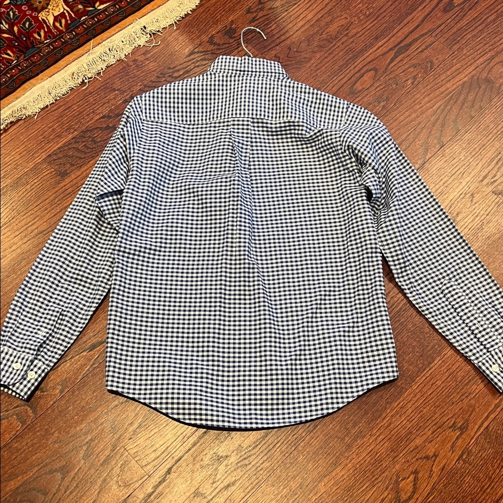 Boys Brooks Brothers Checkered Dress Shirt Size M Non-Iron - Picture 7 of 9
